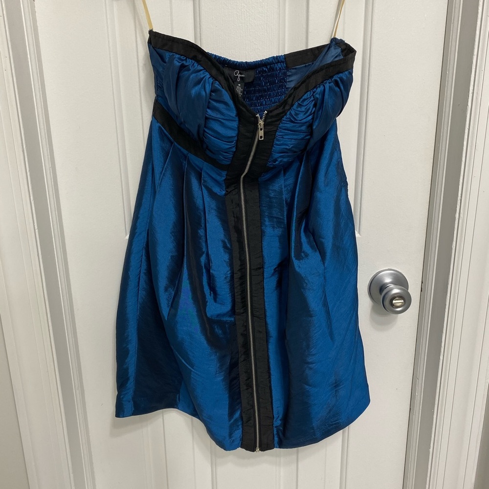 Aqua electric blue mini dress!